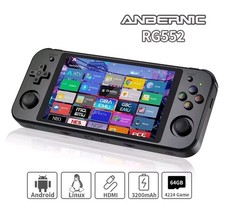 ANBERNIC RG552 Handheld Game Console Android Retro Video Game Player.