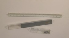 LINEX 095100/315 300mm Triangular Scale Rule with case