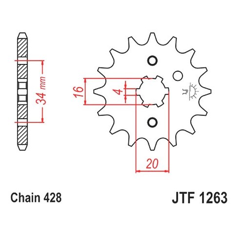 Front sprocket 428 p - sprocket,