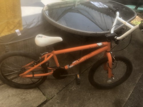 Orange white black bmx bike - orange/white/black,
