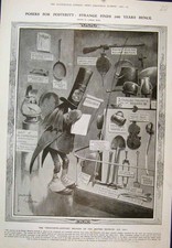 Original Old Antique Print