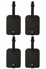 4x Leather Pu Luggage Tags