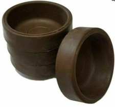 8x RUBBER CASTOR CUPS ANTI