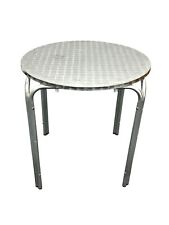 Round Aluminium Stacking Table, Bistro Tables, Cafe Furniture, Used Furniture