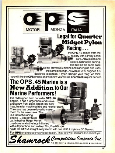 Ops marine rc - ops, engine