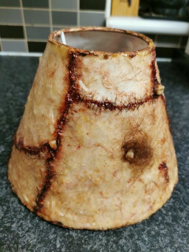Faux human skin lampshade - skin,