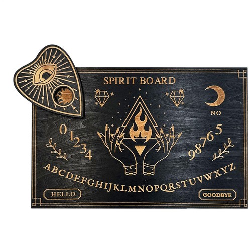 Wooden vintage ouija board - vintage, &