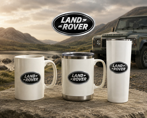 Black logo landrover tumbler - black,