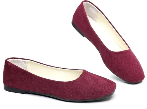 Square toe ballerinas - square,