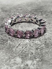 Pandora Pink Heart Eternity Ring Size 52 Used