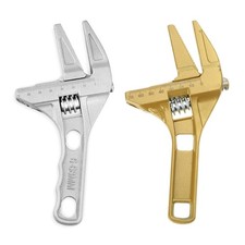 Adjustable Wrench, 6-68mm Large Opening Wide Jaw Aluminum Alloy Wrench Tap Tool