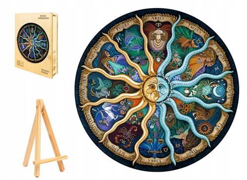 Wooden zodiac puzzles 343pc - zodiac,