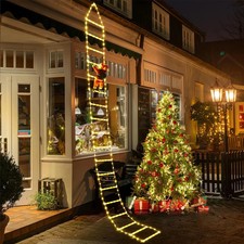 Santa Claus Climbing Ladder 3M Outdoor Christmas Decoration Garden Tree Ornament