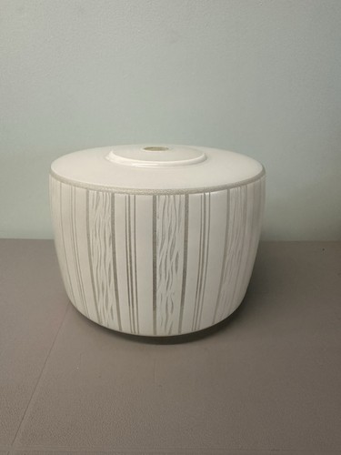 Large white glass lampshade - large,