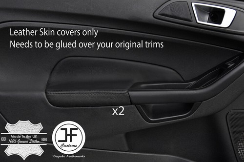 Black leather - 2x, door