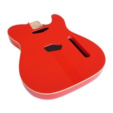Telecaster Guitar Body – Torino Red with Vintage Cream Binding – 2 Piece