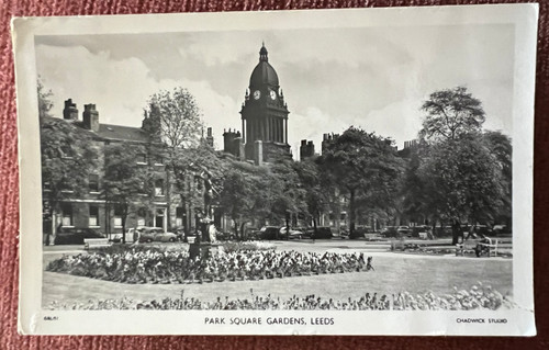 Vintage postcard leeds park - vintage,