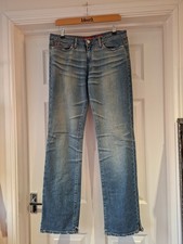 MISS SIXTY Jeans 'Vucca' Blue Denim Mid Rise With Pockets Bootcut UK Size 30