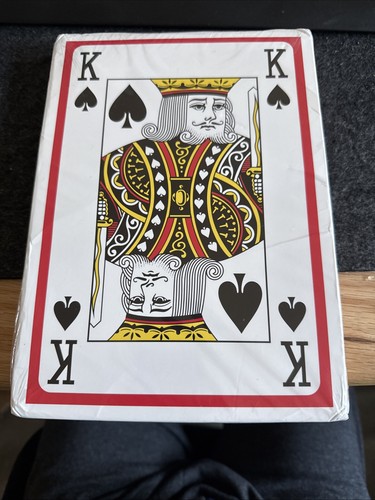 Jumbo playing cards plastic - jumbo,