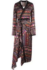 ETRO MULTICOLOURED SATIN MAXI