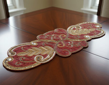 Designer Beaded Table Runner