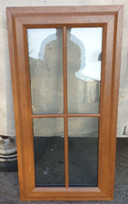 Upvc Window Golden Oak On White  Double Glazed 610 mm x 1170 mm EX DISPLAY