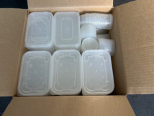 190 Plastic Food Containers With Lids - Microwave Safe - Freezer Storage Boxes