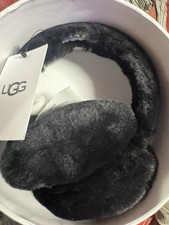 UGG BLACK SHEARLING EARMUFFS