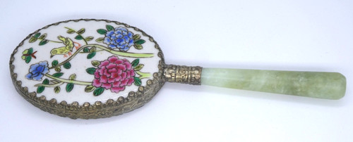 Vintage porcelain and jade - and,