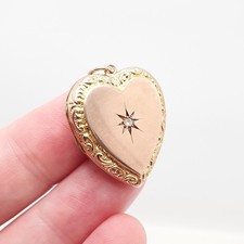 Antique Diamond Heart Locket