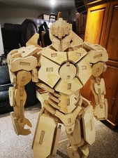 Giant wooden robot 5ft - giant, robot,