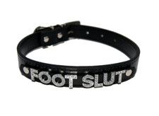 FOOT SL*T Shoe Boot Heels Fetish Bondage Collar Sub Submissive Black Smooth UK