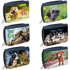 Personalised Womens Purse Dogs