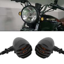Retro Motorcycle LED Bullet Turn Signals For KAWASAKI Honda Suzuki Cafe Racer