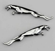 SIDE METAL BADGES TWO XF, XK, XJ, X TYPE, S TYPE, XK8 chrome x2