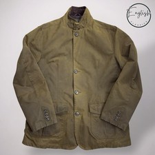 Barbour Lutz Wax Jacket Men’s Large Olive