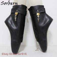 Lockable ankle boots heelless - boots,