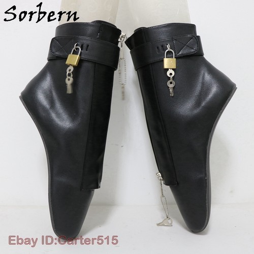 Lockable ankle boots - ankle, heelless