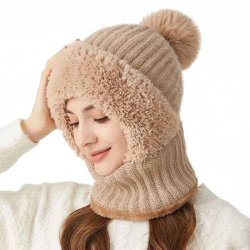 Ladies knit beanie hat - knit,