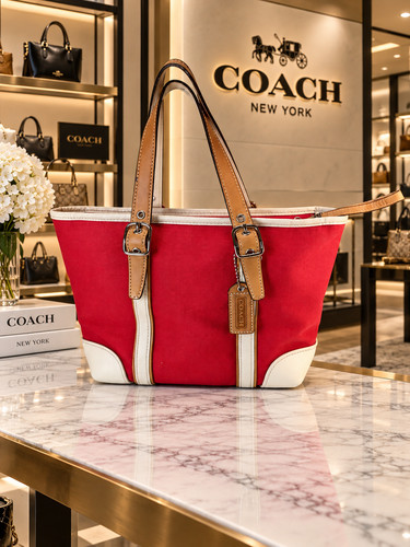 Vtg coach hamptons 7741 red - 7741,