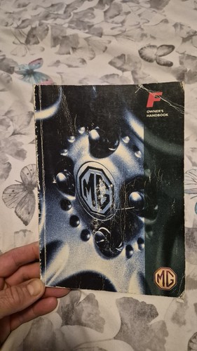 1996 mk1 owners manual - mg, f