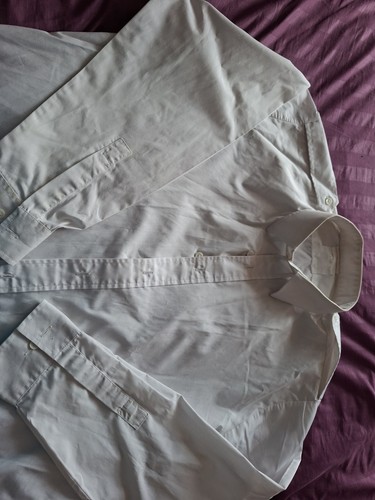 Two white uniform shirts - white,