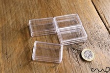 4 Tiny Clear Plastic Container