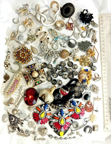 Job lot broken rhinestone - lot,