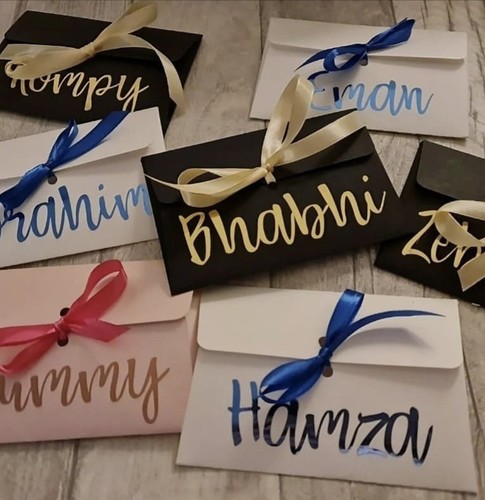 Personalised money gift card - personalised,