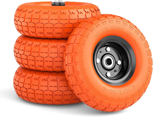 Tire and wheel - 3.50-4,