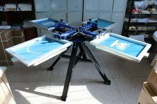 4 Color 4 Station Silk Screen