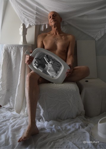 Nude male art model