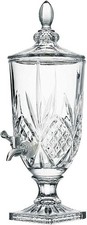 Drinks Bucket 3L Clear Glass Water Dispenser Beverage Server -AUCTION-
