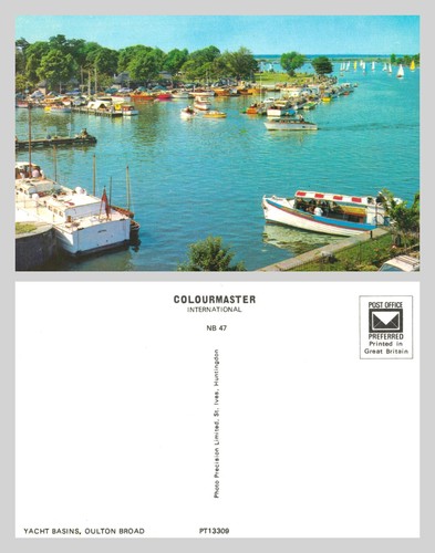 Postcard yacht basins - yacht,